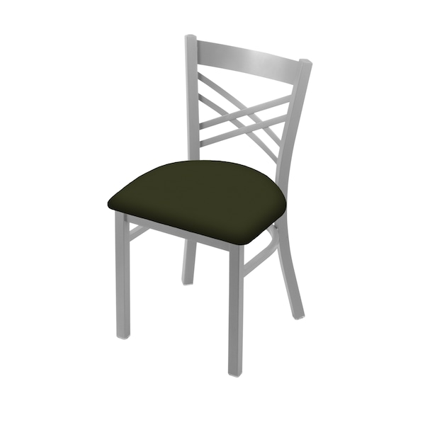 620 Catalina 18" Chair with Anodized Nickel Finish and Canter Pine Seat